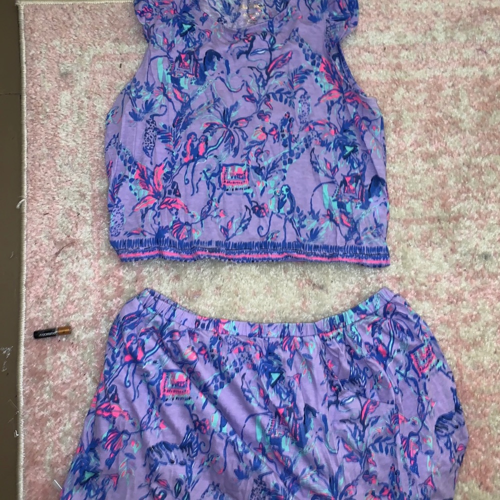 Lily Pulitzer kids purple set